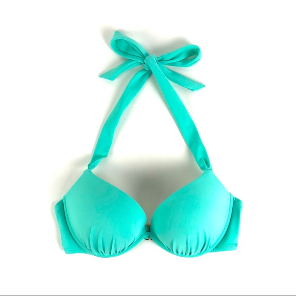 Victoria’s Secret The Knockout Bikini Seafoam Gorgeous Push-Up Top & Bottom - Picture 6 of 14
